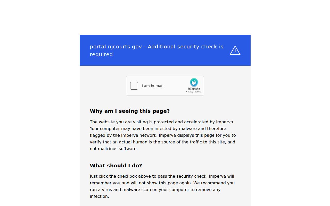 Mercer County municipal criminal court case search form